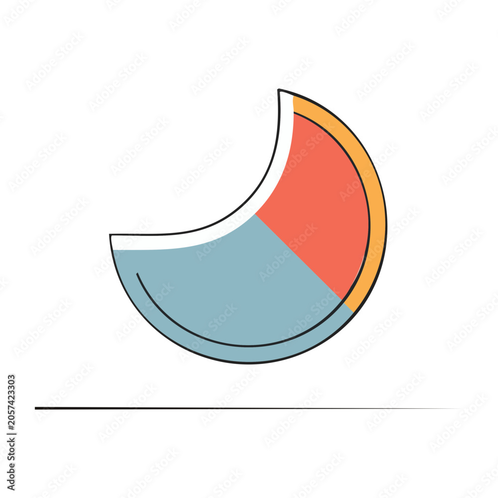 Fototapeta premium Minimalist geometric abstract 3D shape