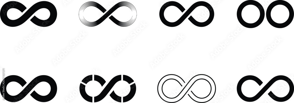 Obraz premium infinity emblem pack continuous and segmented loops