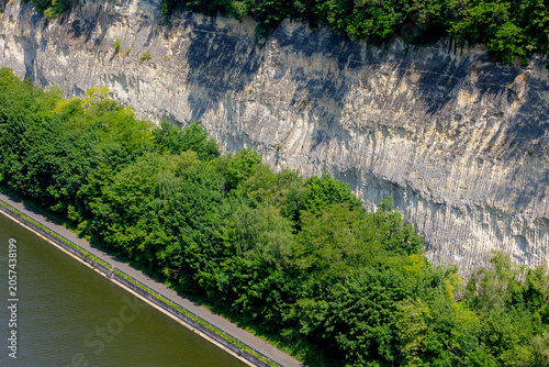 Foto The Albert Canal in Lanaye and Kanne villages in Province de Liège, Walloon Regi