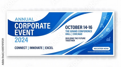 Annual corporate event 2024 connecting building future together at grand conference hall.