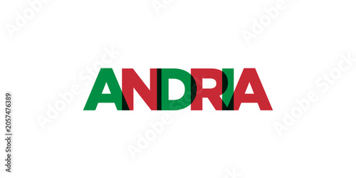 Valokuva Andria in the Italia emblem