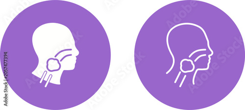 Throat Cancer Vector Icon