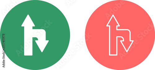 Tableau sur toile Up Down Vector Icon