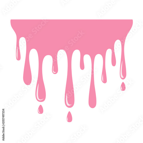 Pink lips flat design vector icon