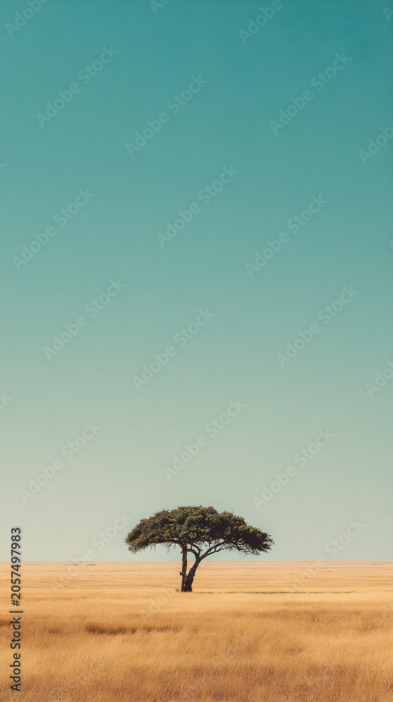 Obraz premium Lonely tree in the savanna