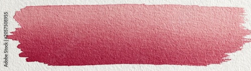 Soft watercolor stroke blends deep red to pale pink