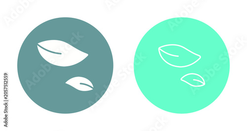 Canvastavla Leaf Fluttering in Wind Icon Design