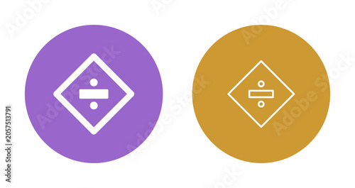 Canvastavla Division Sign Icon Design