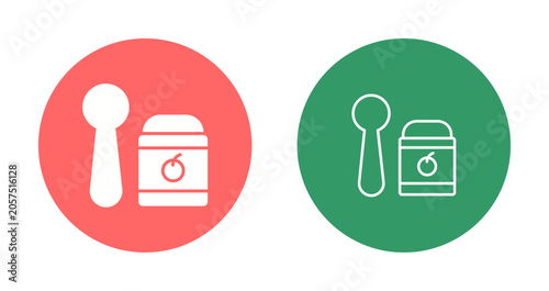 Slika na platnu Feeding Spoons Icon Design