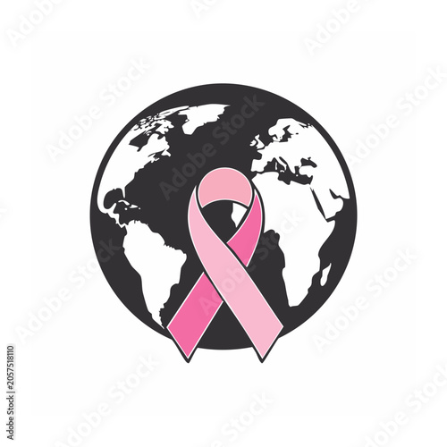 Pink heart icon on black background