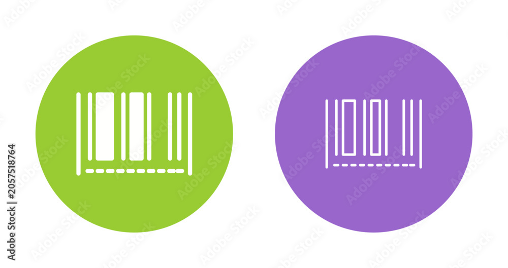 Obraz premium Barcode Stock Icon Design