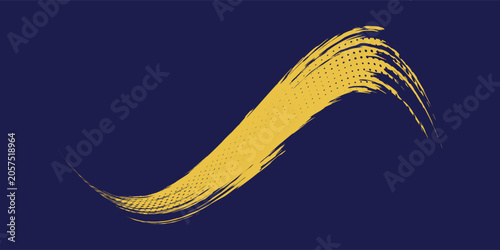 Tableau sur toile Abstract yellow-blue frame on a dark background
