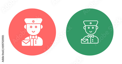 Billede på lærred Mail Carrier Icon Design