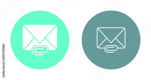 Картината върху платно Attachments Icon Design