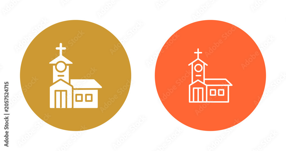 Fototapeta premium Church Icon Design