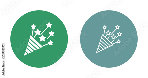 Tableau sur toile Party Horn Icon Design