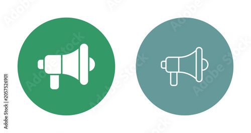 Quadro su tela Megaphone Icon Design