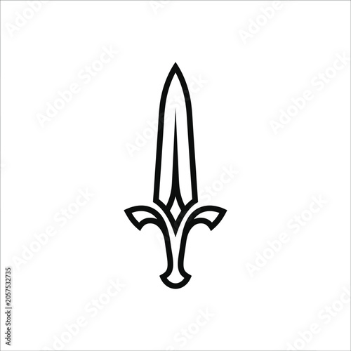 Trident pronged spear sea weapon.