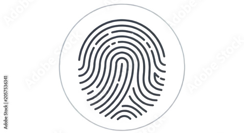 Finger print isolated on PNG background.