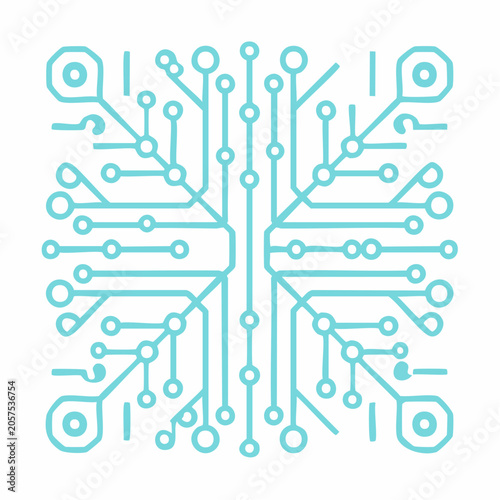 Abstract Circuit Board Pattern