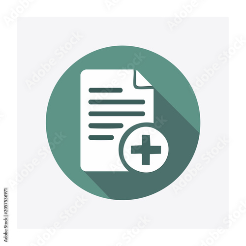 Flat design medical cross icon