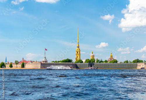 Peter and Paul Fortress in summer, St. Petersburg, Russia