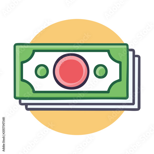 Flat design traffic light icon
