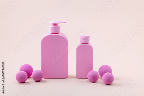  Cosmetic product mockups . Background for the presentation of cosmetics