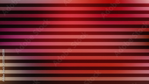 Foto Abstract background with horizontal red and pink gradient stripes and grain text