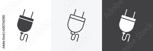 Foto Plug icon set for web