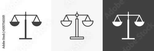 Obraz na płótnie Scale icon set for web