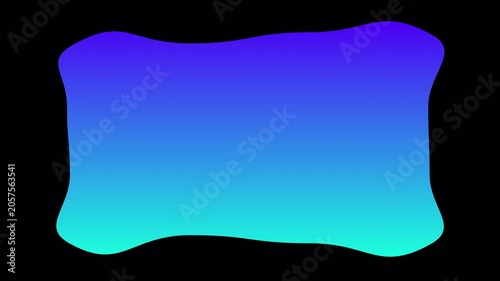 Abstract animated wavy gradient background animation with alpha channel, Fluid wave motion background, Liquid motion background, Modern morphing gradient shape loop animation on transparent background