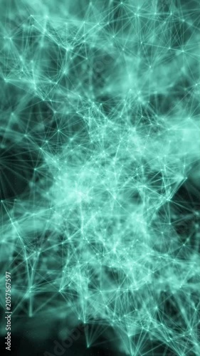 Abstract Digital Network Video Background. Cyberspace Video Background.