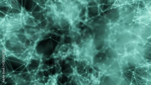 Abstract Digital Network Video Background. Cyberspace Video Background.