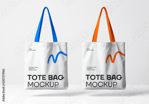 Canvas Tote Bag Mockup Set