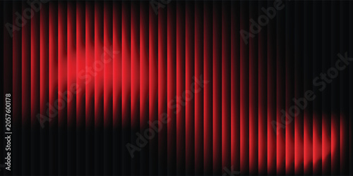 Fotografie A stunning visual representation of sound waves with a black background and orange and red color gradients that evoke a sense of energy and dynamic movement