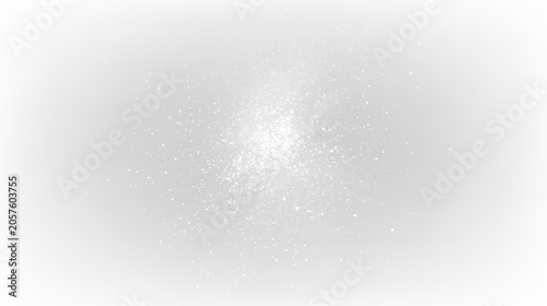 Foto White dust particle sprite impact effect with misty edges isolated on transparen