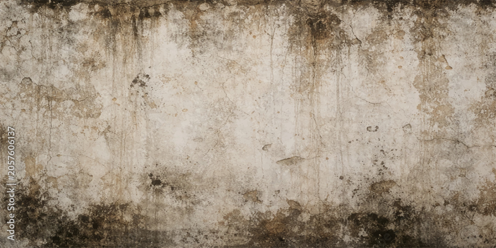 Obraz premium Grunge Dirty Old Plaster Wall Texture Background with Stained Weathered Surface for Industrial Interior Design Concepts