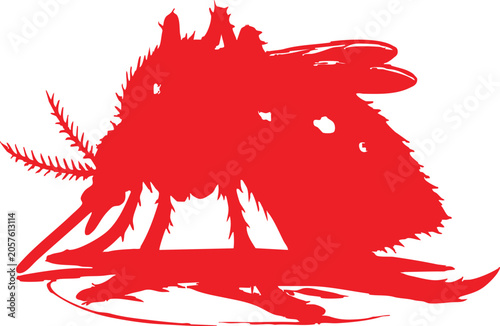Canvas-taulu silhouette gnat