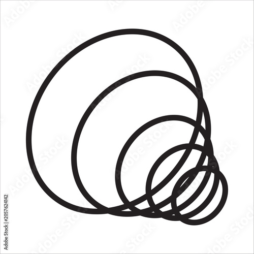 Sound wave icon outline vector