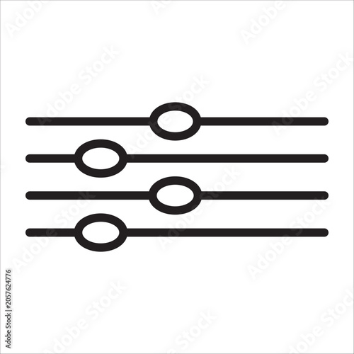 Sound wave icon outline vector
