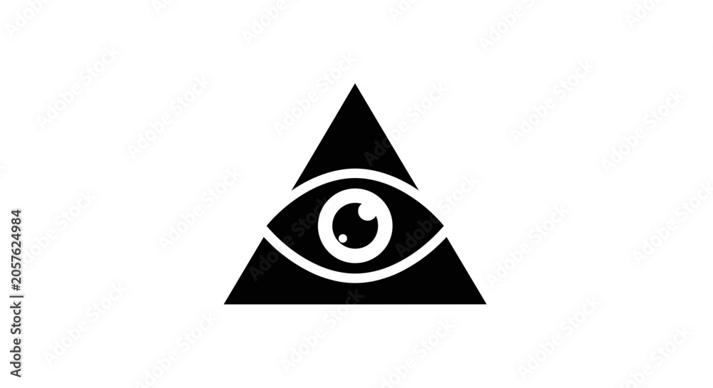 Fototapeta premium All seeing eye triangle symbol.