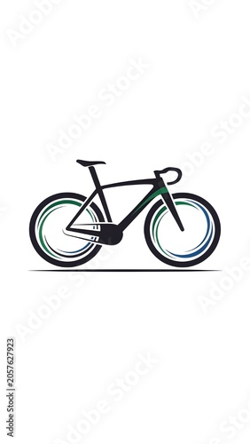 Simple Bicycle Vector Logo Design