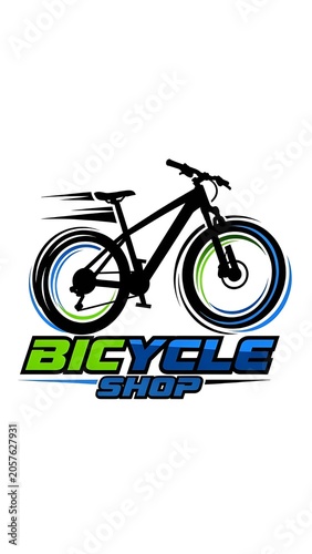 Premium Bicycle Shop Emblem Logo