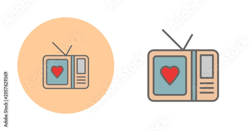 Foto Romantic comedy movie Vector Icon