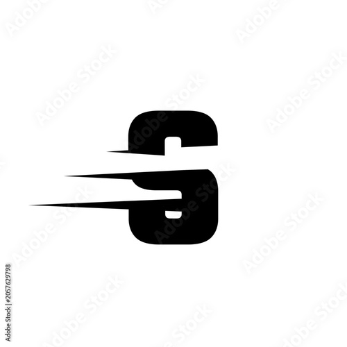 S Alphabet Speed Line Logo Design