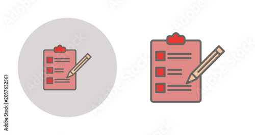 Bild auf Leinwand Writing Pad Vector Icon
