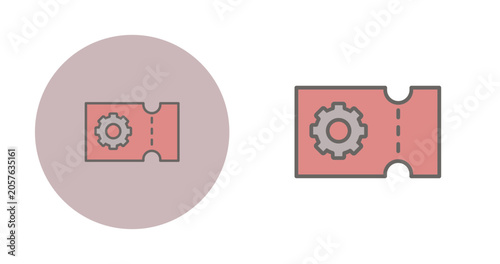 Support Ticket Vector Icon