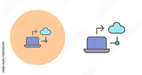 Cloud Migration Vector Icon