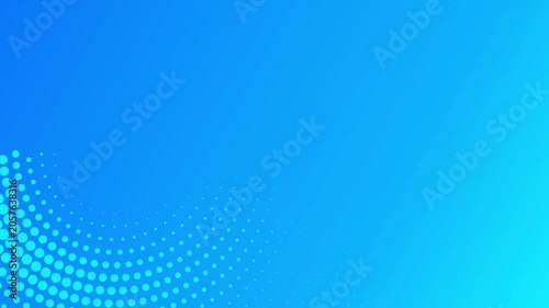 Splendid and beautiful corporate circular halftone array grid loop footage. Features a broad, clean right-side copy space making it the ultimate motion asset for video editors to overlay text, brandin